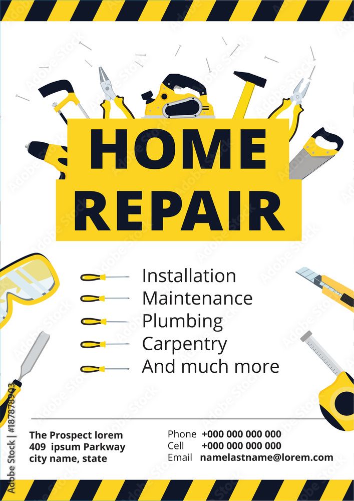 Download Home improvement poster or flyer with…
